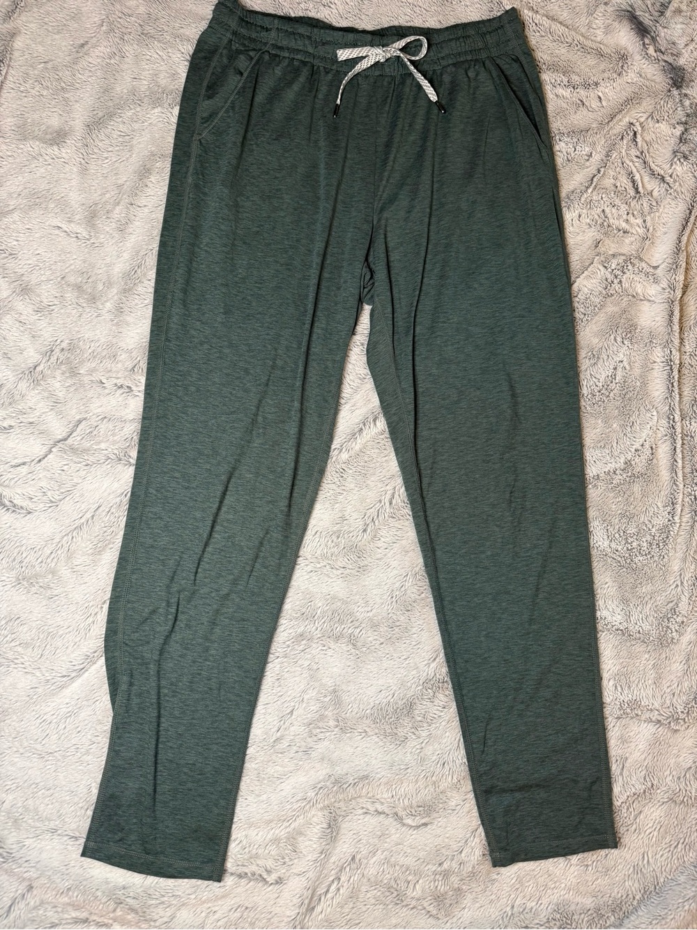 Green Heathered Soft Slim Drawstring pants large Member’s Mark